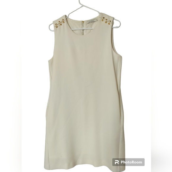 FRNCH Dresses & Skirts - FRNCH cocktail formal ivory dress sleeveless size M